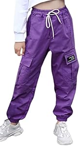 SANGTREE Girls & Womens Drawstring Cargo Jogger Pants,3 Years - Women 3XL Sangtree