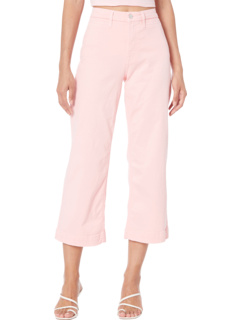 Укороченные широкие штанины с прорезными карманами в кораллово-розовом цвете JEN7