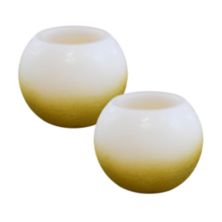 Круглые светодиодные свечи без запаха, набор из 2 предметов LumaBase