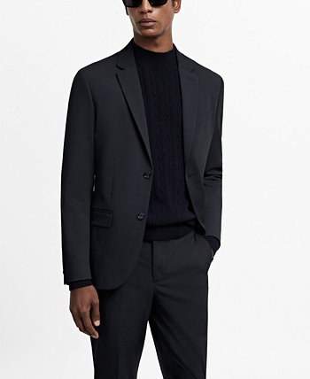 Men's Super Slim-Fit Stretch Fabric Suit Blazer MANGO