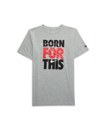 Boy's Heathered Graphic Tee Nike 3BRAND by Russell Wilson