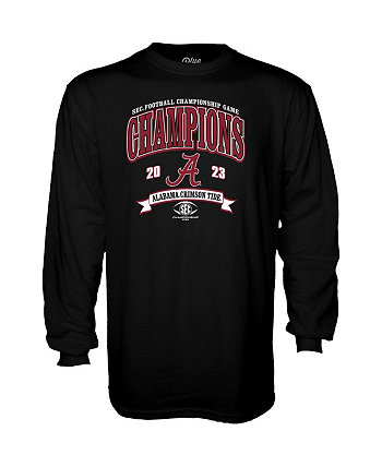 Men's Black Alabama Crimson Tide 2023 SEC Football Conference Champions Long Sleeve T-shirt Blue 84