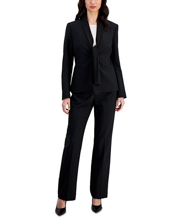 Женский пиджак с воротником-шарфом и брюки с боковой молнией, стандартного и миниатюрного размера Le Suit
