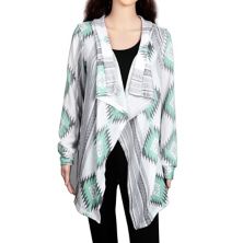 Women's, Open Front Long Sleeve Shawl Neck Cardigan, Well Collection Eggracks By Global Phoenix