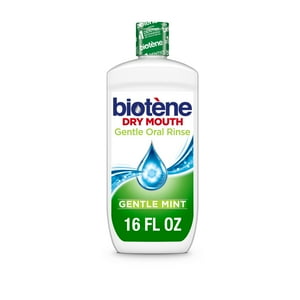 Biotene Gentle Moisturizing Oral Rinse Mouthwash for Dry Mouth, Mint, 16Oz, for Children & Adults Biotene