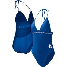 Women's G-III 4Her by Carl Banks Royal Los Angeles Dodgers Full Count One-Piece Swimsuit In The Style
