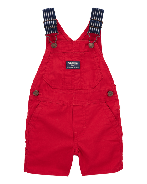 Baby Lightweight Canvas Shortalls - Red Carter's