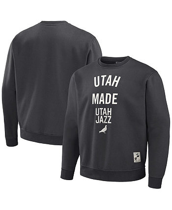 Мужской плюшевый пуловер NBA x Anthracite Utah Jazz Staple