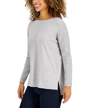 Женский свитер-туника со швом спереди, созданный для Macy's Style & Co