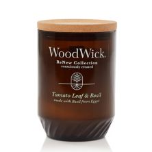 WoodWick® Большая обновленная свеча с листьями томата и базиликом WoodWick