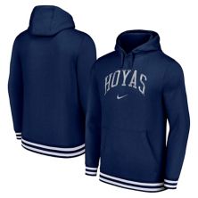 Мужской темно-синий пуловер с капюшоном Nike Georgetown Hoyas DistressedÂ Sketch в стиле ретро Nitro USA