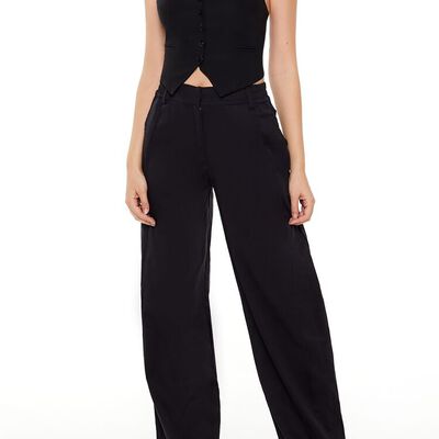 High-Rise Wide-Leg Trouser Pants Forever21