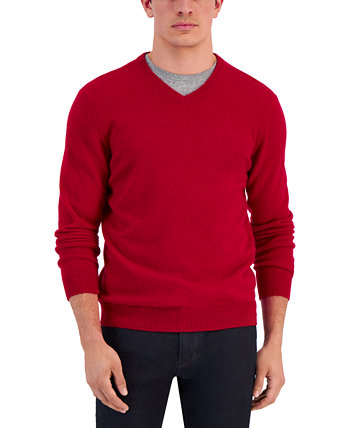 Мужской кашемировый свитер с V-образным вырезом, созданный для Macy's Club Room