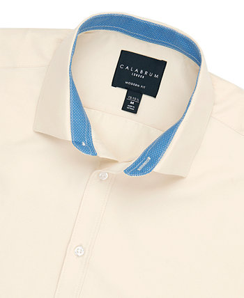 Мужская классическая рубашка Slim-Modern Fit Solid Performance Calabrum