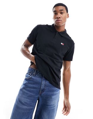 Черная рубашка-поло с логотипом Tommy Jeans Tommy Jeans