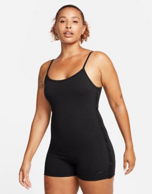 Nike one piece jumpsuit with tape detail in black  Nike