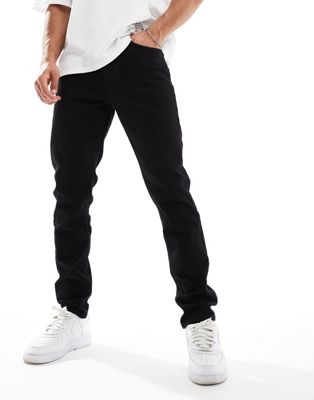 Marshall Artist slim fit jeans in black overdye Marshall Artist