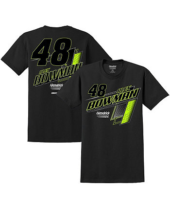 Мужская черная футболка Alex Bowman Lifestyle Hendrick Motorsports Team Collection