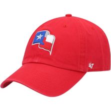 Мужская регулируемая кепка '47 Red Texas Rangers Clean Up Team Unbranded