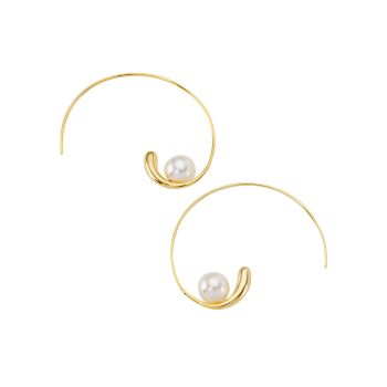 Jemima 14K-Gold-Plated &amp; Swarovski Pearl Earrings SHASHI