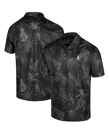 Мужская черная рубашка-поло Florida State Seminoles Palms Team Colosseum
