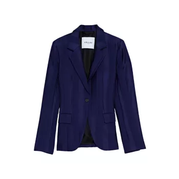 Классический пиджак в полоску на одной пуговице James Callas Milano
