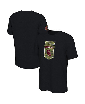 Мужская черная футболка с камуфляжным принтом Oklahomaooners Veterans Jordan