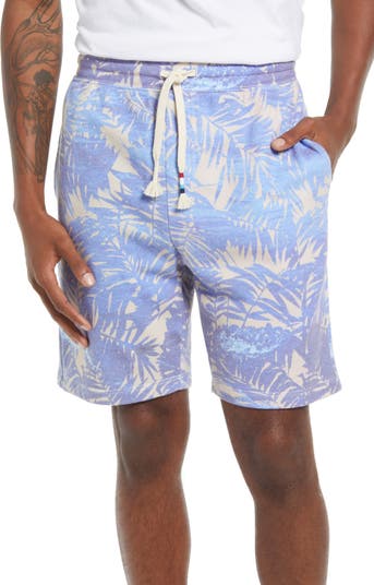 Men's Cobalt Floral Drawstring Shorts Sol Angeles