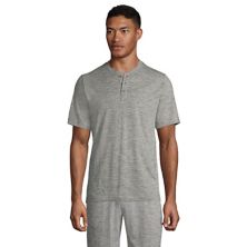 Мужской Пижамный топ Lands' End Traditional-Fit Comfort-Knit Henley Tee Lands' End