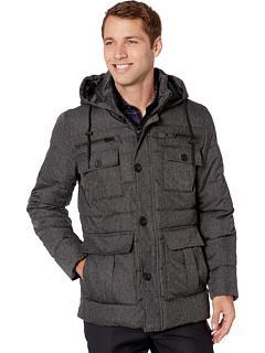 Утилита Puffer «Елочка» со съемным капюшоном Kenneth Cole New York