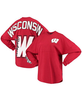 Женская футболка Red Wisconsin Badgers Loud N Proud Spirit Jersey