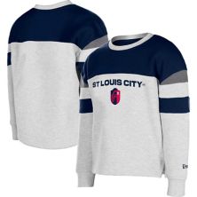 Girls Youth 5th & Ocean by New Era Gray St. Louis City SC Pullover Sweatshirt 5th & Ocean by New Era