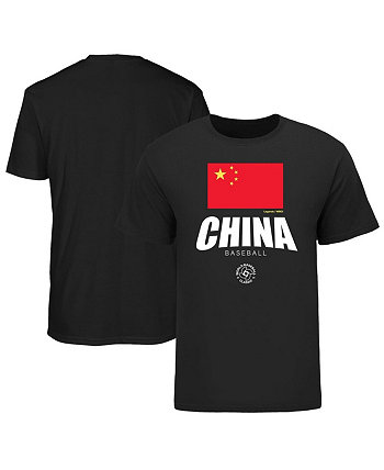 Мужская черная футболка China Baseball 2023 World Baseball Classic Federation Legends