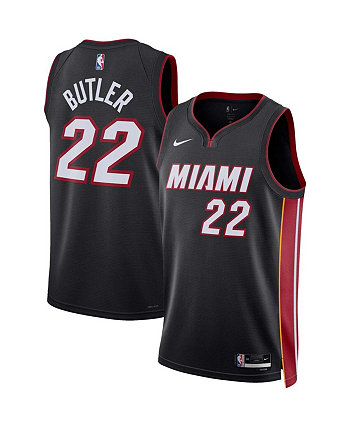 Мужская и женская черная майка Jimmy Butler Miami Heat 2022/23 Swingman — Icon Edition Nike