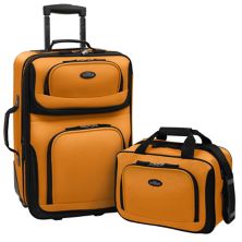 Расширяемый набор чемоданов на колесиках с мягким бортом из 2 предметов US Traveler RIO US Traveler