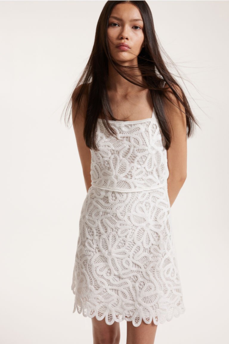 Crochet-look Sleeveless Dress H&M