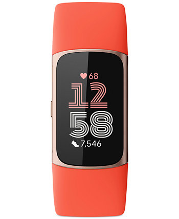 Часы унисекс Charge 6 с силиконовым фитнес-трекером 36 мм Fitbit