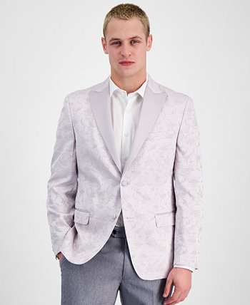Мужской вечерний пиджак узкого кроя с цветочным принтом, созданный для Macy's Alfani