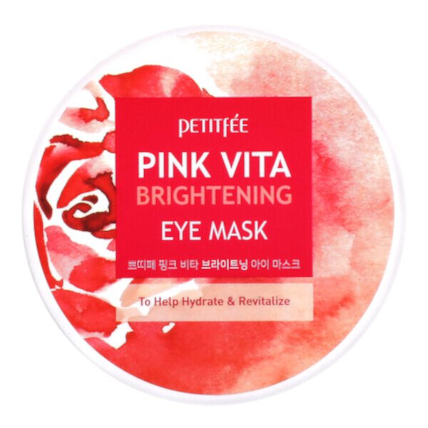 Осветляющая маска для глаз Pink Vita, 60 штук (70 г) Petitfee