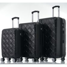 Merax 3 Piece Luggage Set Suitcase Set, Abs Hard Shell Lightweight Expandable Travel Luggage Merax