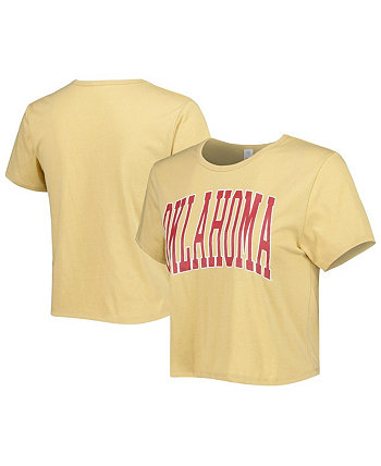 Желтая женская укороченная футболка Oklahoma Early Core Fashion ZooZatz