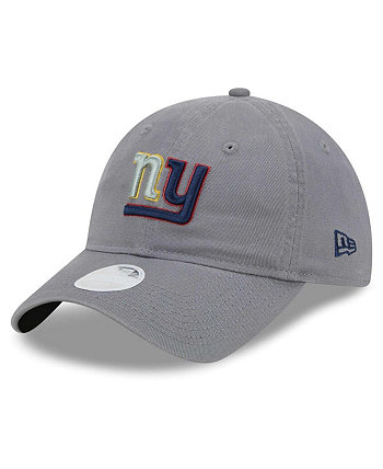Женская серая регулируемая кепка New York Giants Color Pack Multi 9TWENTY New Era