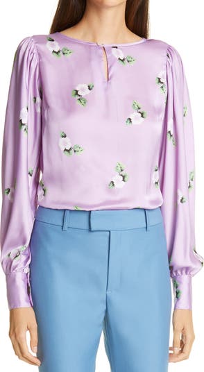 Блуза Keyhole с цветочным принтом Smythe