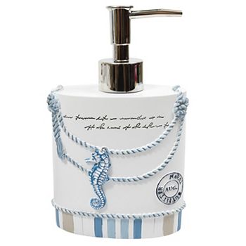 Sweet Home Collection Beach Life Bath Accessory Collection Bathroom Soap Dispenser Sweet Home Collection