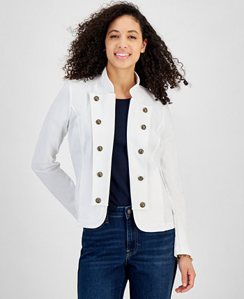 Women's Solid Open-Front Band Jacket Tommy Hilfiger