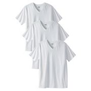 KingSize Men's Big & Tall Cotton V-Neck Undershirt 3-Pack KingSize