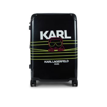 Чемодан-спиннер с логотипом 24 дюйма Karl Lagerfeld Paris