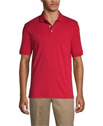 School Uniform Men's Tall Short Sleeve Interlock Polo Shirt Lands' End