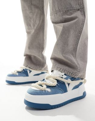 Синие джинсовые массивные кроссовки ASOS DESIGN ASOS DESIGN