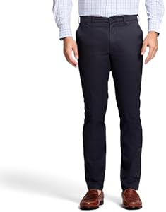 Мужские Повседневные брюки IZOD Performance Stretch Straight Fit Flat Front Chino Pant IZOD